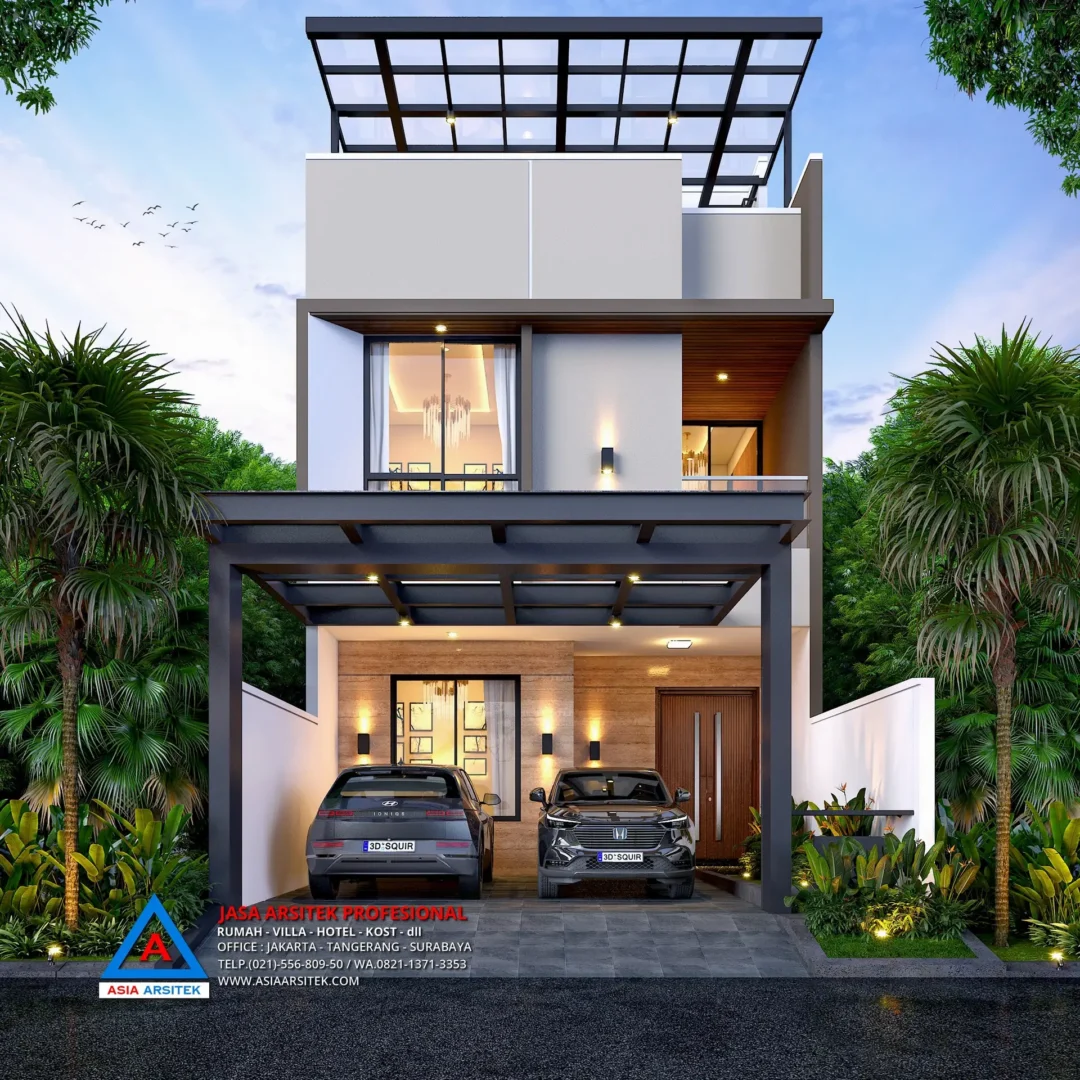 fasad Jasa Arsitek Desain Rumah Minimalis 2 Lantai di Kelapa Dua Tangerang, jasa desain rumah, jasa arsitek rumah, jasa desain interior, jasa desain rumah Tangerang, jasa arsitek rumah Tangerang, jasa arsitek Tangerang