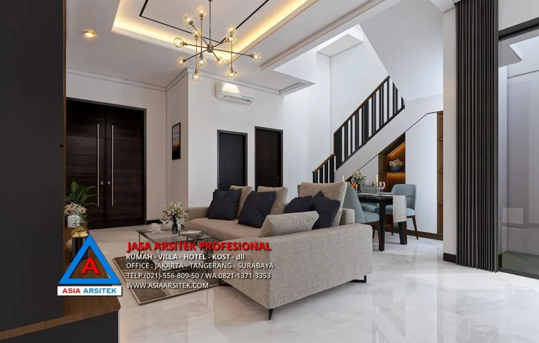 ruang bersama Jasa Arsitek Desain Rumah Minimalis 2 Lantai di Kelapa Dua Tangerang, jasa desain rumah, jasa arsitek rumah, jasa desain interior, jasa desain rumah Tangerang, jasa arsitek rumah Tangerang, jasa arsitek Tangerang