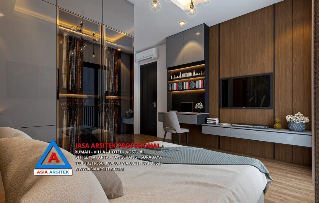 kamar anak Jasa Arsitek Desain Rumah Minimalis 3 Lantai di Ilir Timur I Palembang, jasa desain rumah, jasa arsitek rumah, jasa desain interior, jasa desain rumah Palembang, jasa arsitek rumah Palembang, jasa arsitek Palembang