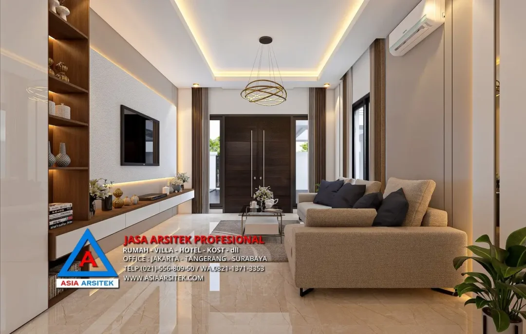 ruang keluarga Jasa Arsitek Desain Rumah Minimalis 3 Lantai di Ilir Timur I Palembang, jasa desain rumah, jasa arsitek rumah, jasa desain interior, jasa desain rumah Palembang, jasa arsitek rumah Palembang, jasa arsitek Palembang
