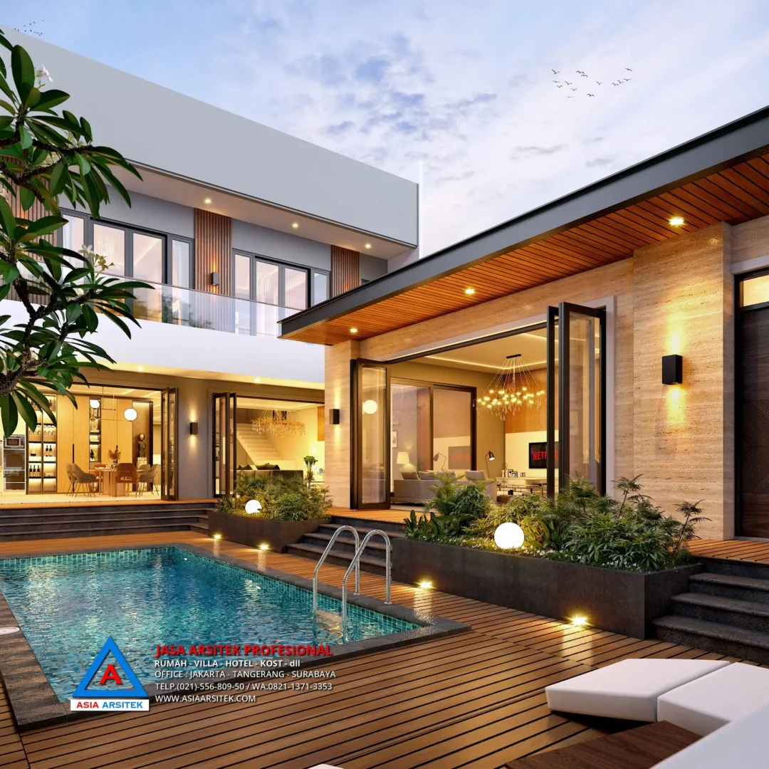 kolam Jasa Arsitek Desain Rumah Modern 2 Lantai di Kelapa Dua Tangerang, jasa desain rumah, jasa arsitek rumah, jasa desain interior, jasa desain rumah Tangerang, jasa arsitek rumah Tangerang, jasa arsitek Tangerang