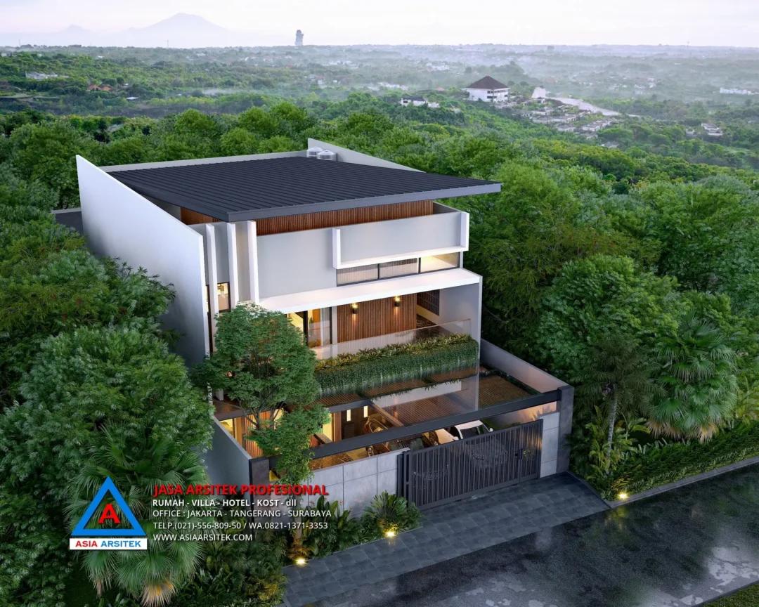 tampak atas Jasa Arsitek Desain Rumah Modern 2 Lantai di Kelapa Dua Tangerang, jasa desain rumah, jasa arsitek rumah, jasa desain interior, jasa desain rumah Tangerang, jasa arsitek rumah Tangerang, jasa arsitek Tangerang