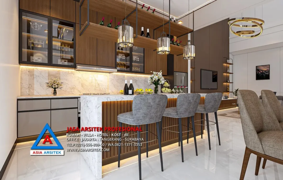 dapur Jasa Arsitek Desain Rumah Modern 3 Lantai di Bintara Bekasi, jasa desain rumah, jasa arsitek rumah, jasa desain interior, jasa desain rumah Bekasi, jasa arsitek rumah Bekasi, jasa arsitek Bekasi

