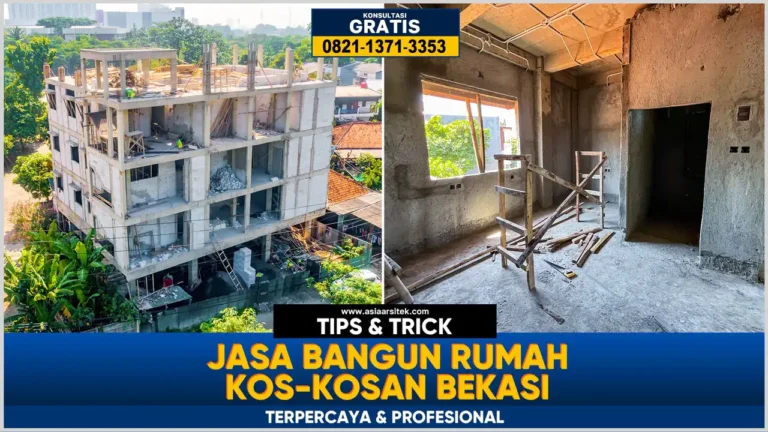 jasa bangun rumah kos kosan bekasi terpercaya desain menarik hasil berkualitas
