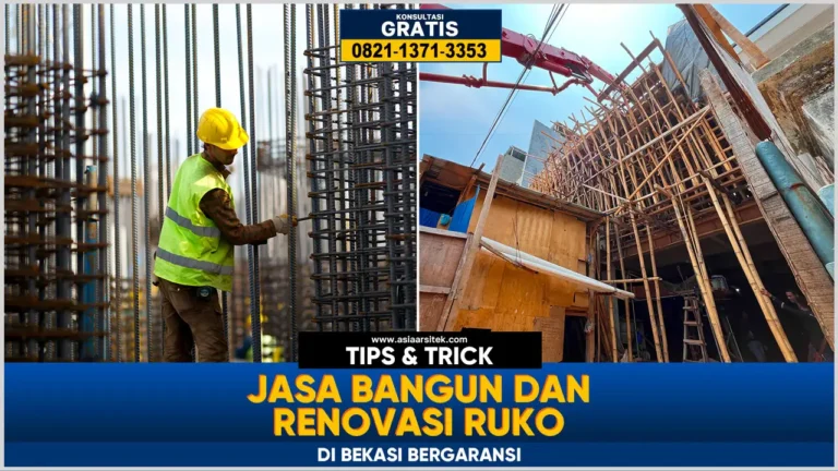 Jasa bangun dan renovasi ruko di Bekasi bergaransi dengan hasil berkualitas dan layanan profesional