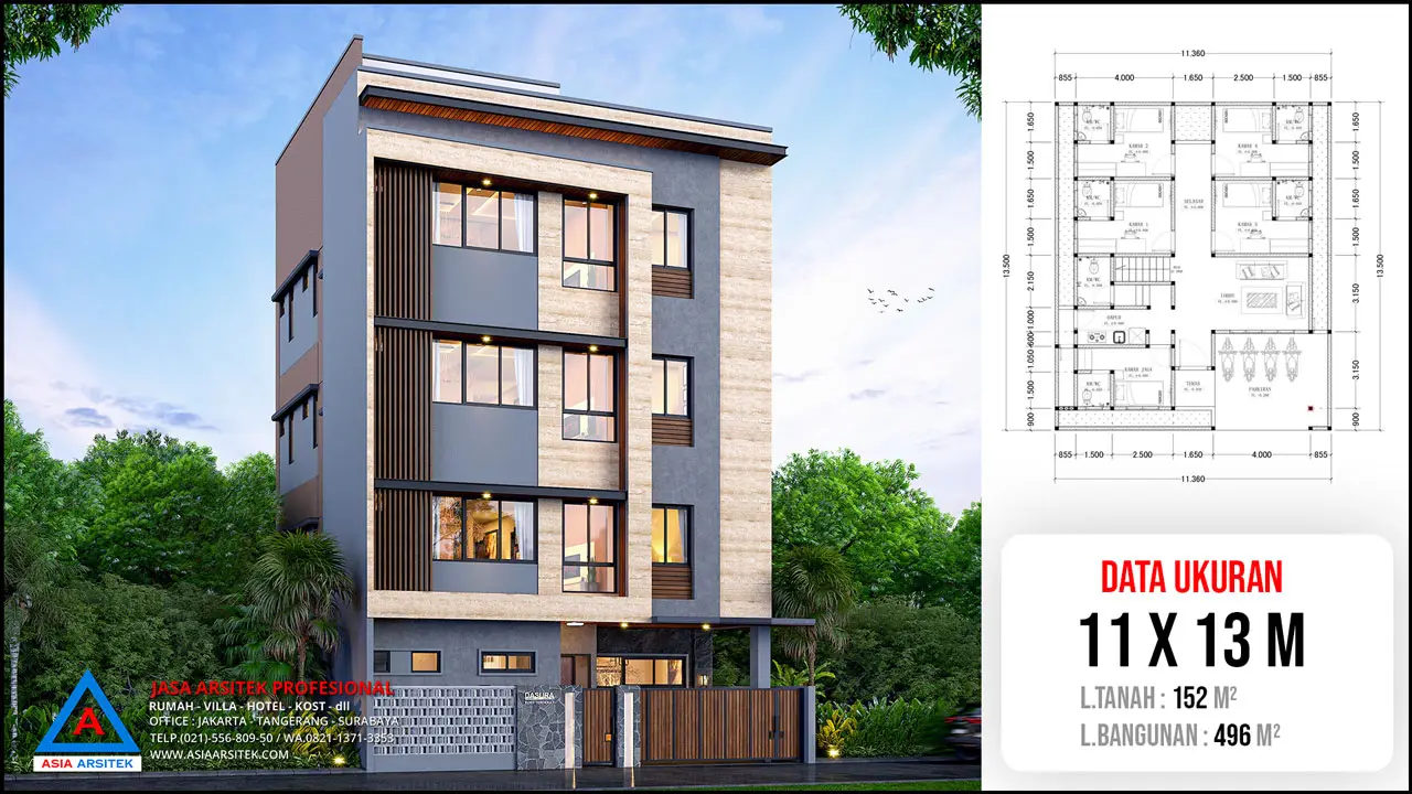 Jasa Desain Rumah Kost 4 Lantai di Kukusan Beji Depok, jasa desain rumah kost, contoh desain kos kosan, contoh desain kos kosan minimalis, contoh desain kos kosan sederhana, contoh desain rumah kost, contoh desain rumah kost 2 lantai, desain bangunan kost minimalis, asia arsitek jasa arsitek desain rumah villa kost hotel, arsitek rumah kost,