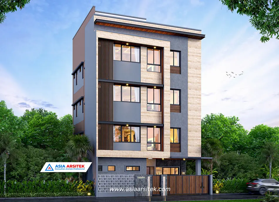 Jasa Desain Rumah Kost 4 Lantai di Kukusan Beji Depok, jasa desain rumah kost, contoh desain kos kosan, contoh desain kos kosan minimalis, contoh desain kos kosan sederhana, contoh desain rumah kost, contoh desain rumah kost 2 lantai, desain bangunan kost minimalis, asia arsitek jasa arsitek desain rumah villa kost hotel, arsitek rumah kost,