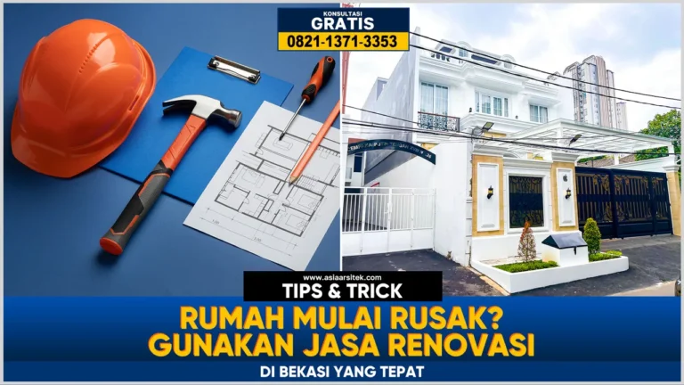 Jasa renovasi rumah Bekasi terbaik untuk perbaikan rumah rusak dengan hasil rapi dan material berkualitas