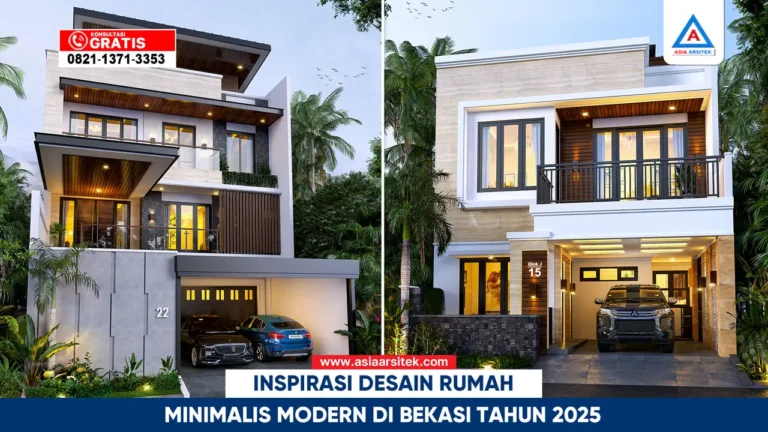 Inspirasi desain rumah minimalis modern di Bekasi tahun 2025 dengan konsep fungsional dan estetik