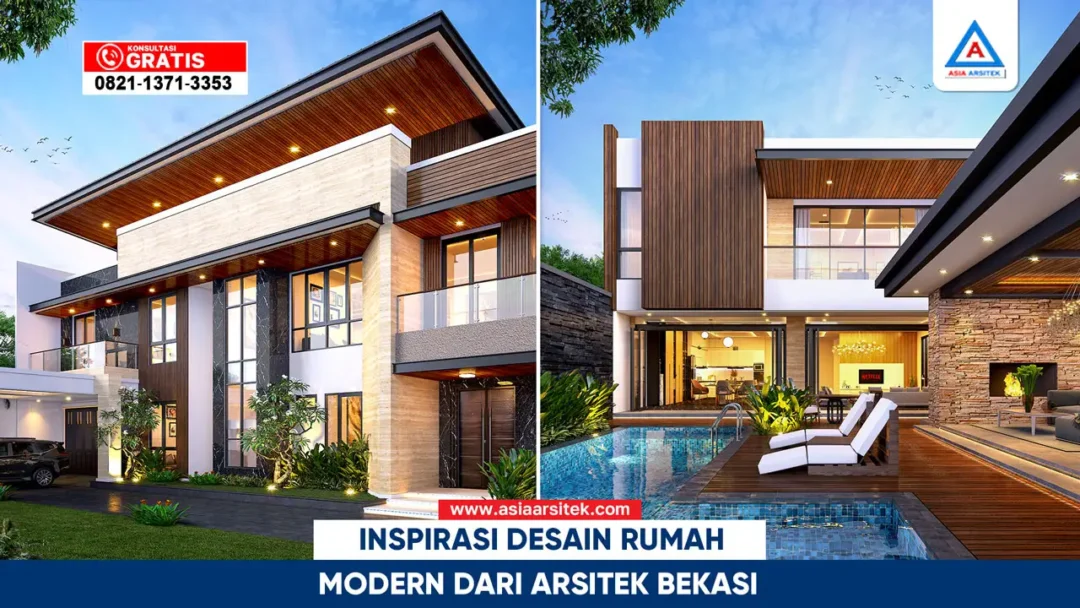 Inspirasi desain rumah modern karya arsitek Bekasi yang fungsional dan estetik
