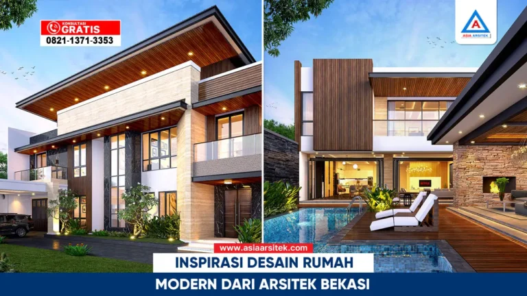 Inspirasi desain rumah modern karya arsitek Bekasi yang fungsional dan estetik