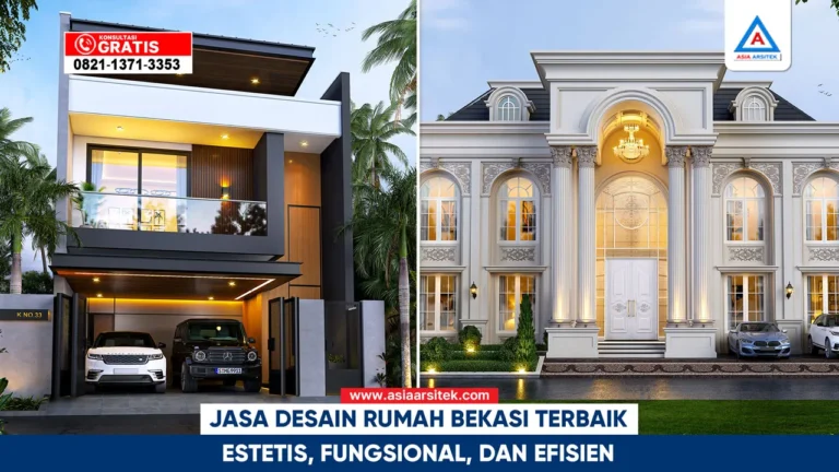 Jasa desain rumah Bekasi terbaik dengan konsep estetis, fungsional, dan efisien