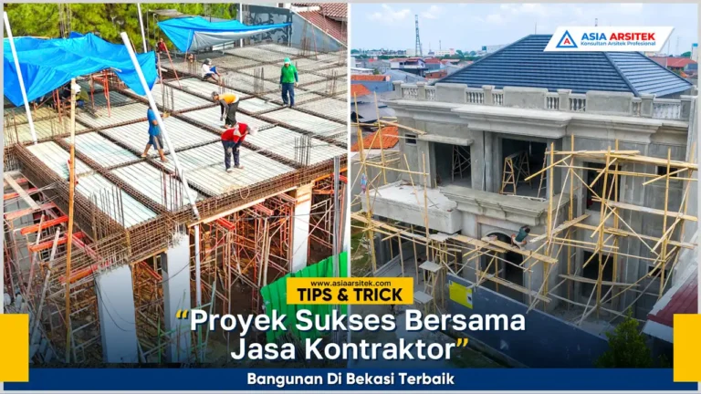 Proyek sukses rumah bersama jasa kontraktor bangunan Bekasi terbaik dengan hasil berkualitas