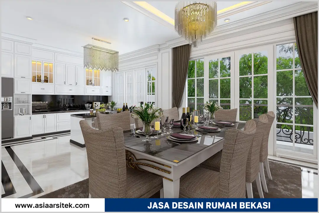 desain rumah tropis modern di bekasi dengan pencahayaan alami dan tampilan arsitektur elegan