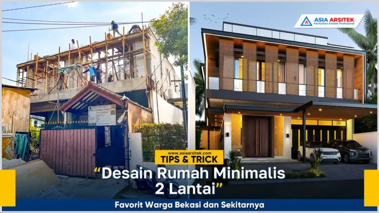 Desain rumah minimalis 2 lantai modern favorit warga Bekasi yang fungsional dan elegan