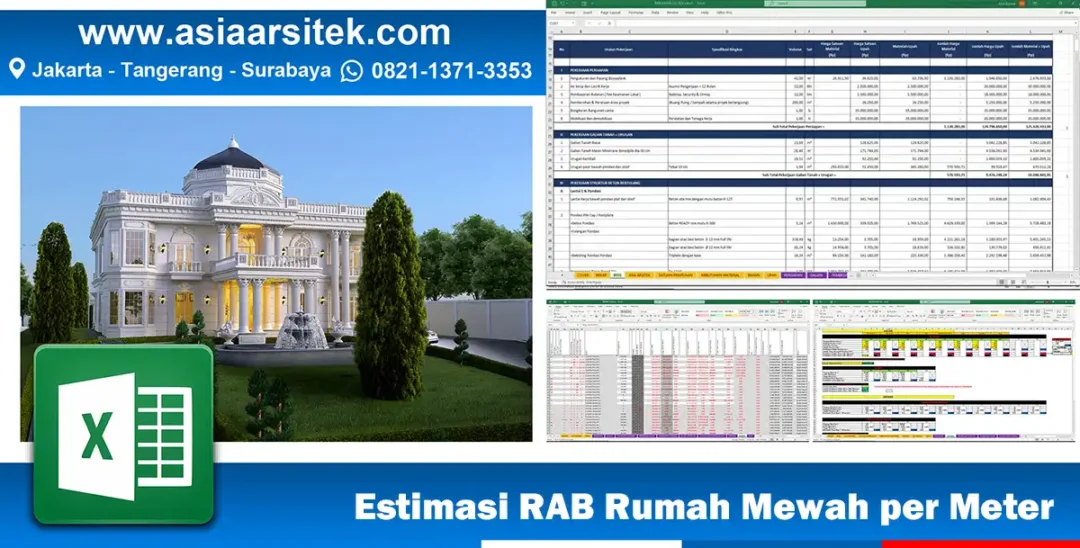 RAB Rumah Mewah per Meter Tangerang