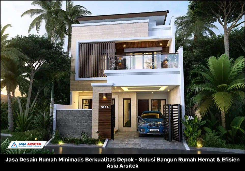 fasad Jasa Desain Rumah Minimalis Berkualitas Depok - Solusi Bangun Rumah Hemat & Efisien, jasa desain rumah, jasa arsitek rumah, jasa desain interior, jasa desain rumah Depok, jasa arsitek rumah Depok, jasa arsitek Depok