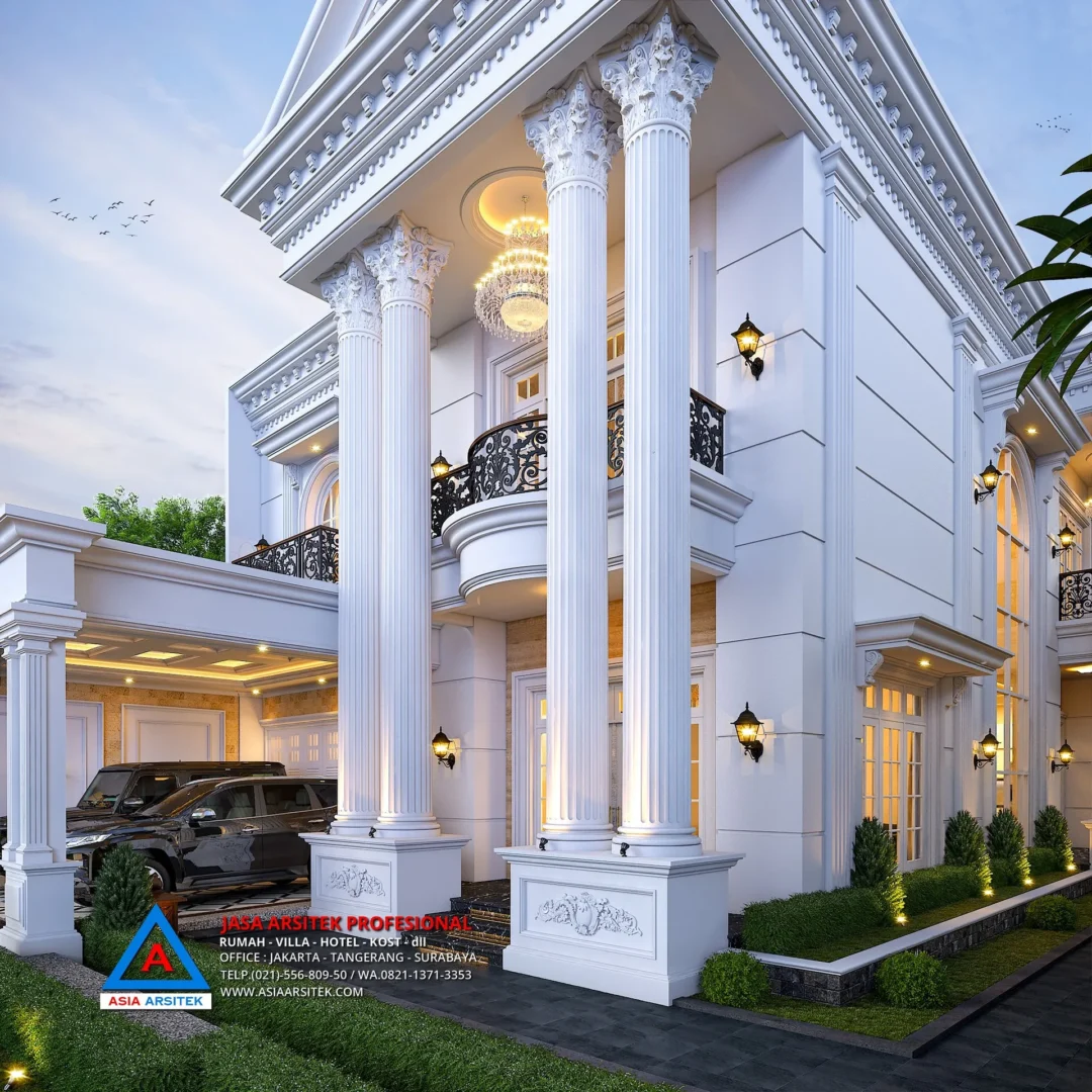 pilar Jasa Arsitek Desain Rumah Mewah Klasik 2 Lantai di Kelapa Dua Tangerang, jasa desain rumah, jasa arsitek rumah, jasa desain interior, jasa desain rumah Tangerang, jasa arsitek rumah Tangerang, jasa arsitek Tangerang