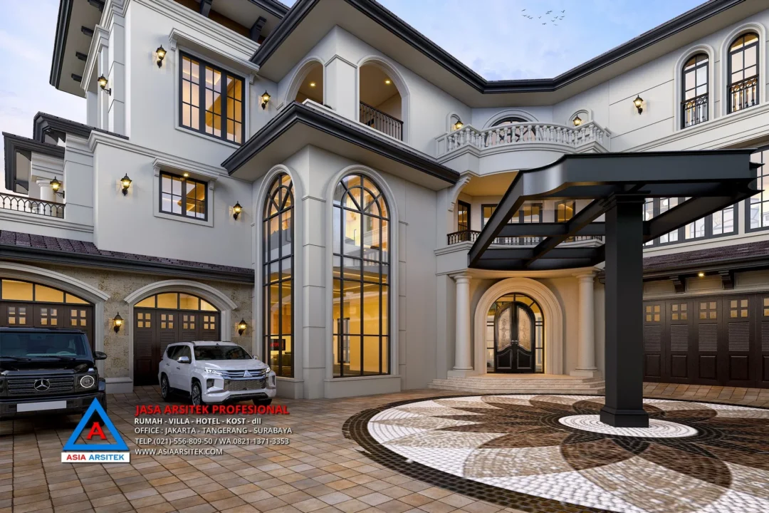 Teras Jasa Arsitek Desain Rumah Mewah Mediterania 3 Lantai di Tangerang, jasa desain rumah, jasa arsitek rumah, jasa desain interior, jasa desain rumah Tangerang, jasa arsitek rumah Tangerang, jasa arsitek Tangerang