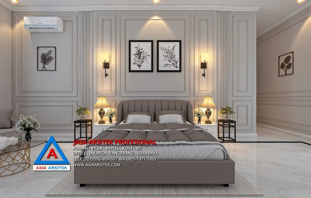 ruang tidur Jasa Arsitek Desain Rumah Mewah Mediterania 3 Lantai di Tangerang, jasa desain rumah, jasa arsitek rumah, jasa desain interior, jasa desain rumah Tangerang, jasa arsitek rumah Tangerang, jasa arsitek Tangerang 