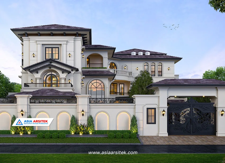 Tb Jasa Arsitek Desain Rumah Mewah Mediterania 3 Lantai di Tangerang, jasa desain rumah, jasa arsitek rumah, jasa desain interior, jasa desain rumah Tangerang, jasa arsitek rumah Tangerang, jasa arsitek Tangerang
