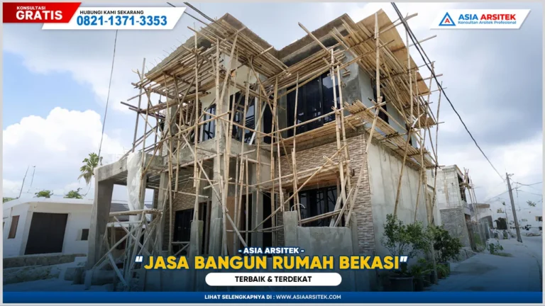 Jasa bangun rumah Bekasi terbaik dan terdekat dengan hasil bangunan kokoh, rapi, dan sesuai desain impian