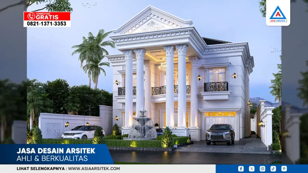 Jasa desain arsitek ahli dan berkualitas dengan hasil desain rumah modern dan detail presisi