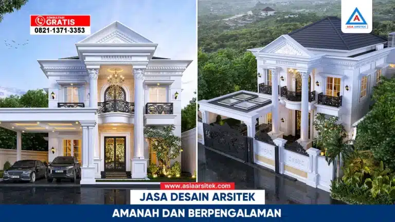 arsitek berpengalaman merancang desain rumah modern dengan layanan amanah dan profesional