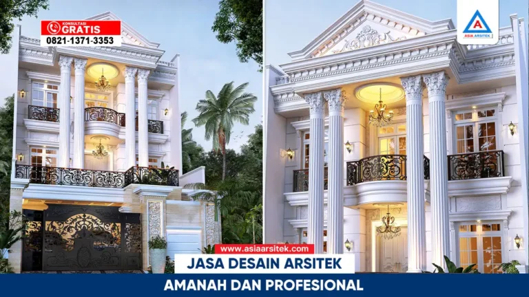 arsitek profesional merancang denah dan tampak rumah dengan layanan desain amanah dan terpercaya