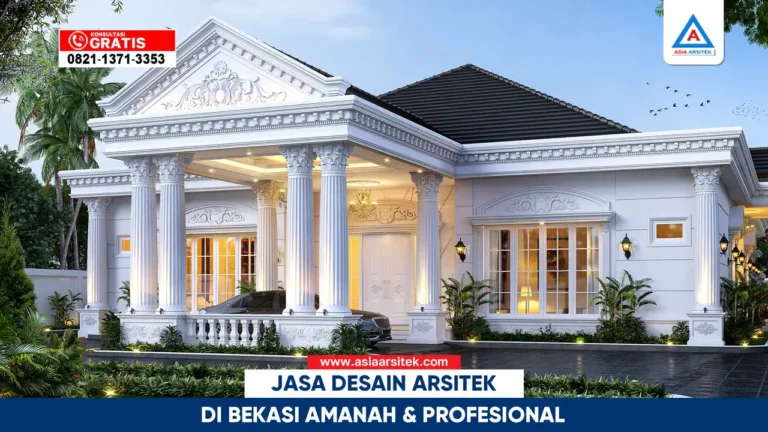 Jasa desain arsitek Bekasi amanah dan profesional dengan hasil desain presisi dan terpercaya
