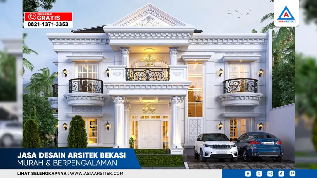 Jasa desain arsitek Bekasi murah dan berpengalaman untuk desain rumah elegan dan fungsional