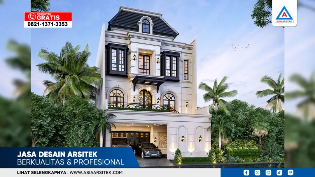 Jasa desain arsitek berkualitas dan profesional dengan hasil desain rumah elegan dan presisi
