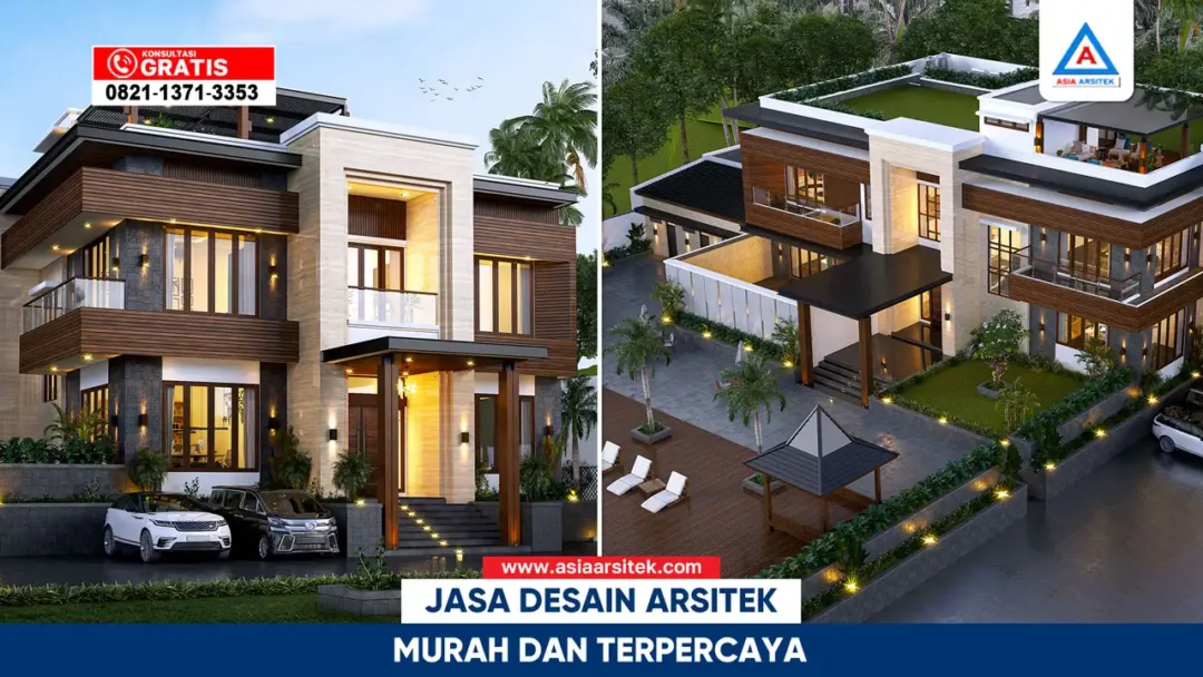 Jasa desain arsitek murah dan terpercaya dengan hasil desain rumah profesional dan estetis