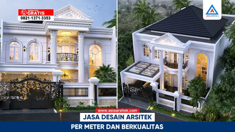 Jasa desain arsitek per meter berkualitas untuk rumah dan proyek hunian dengan hasil profesional dan estetis