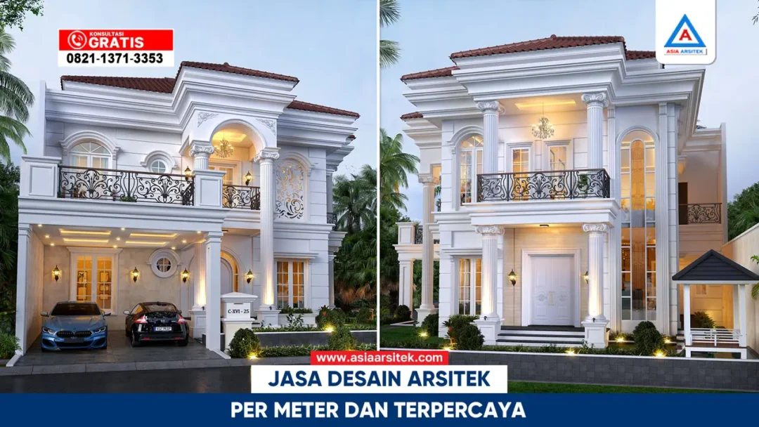 Jasa desain arsitek per meter terpercaya dengan hasil desain presisi dan fungsional untuk rumah impian