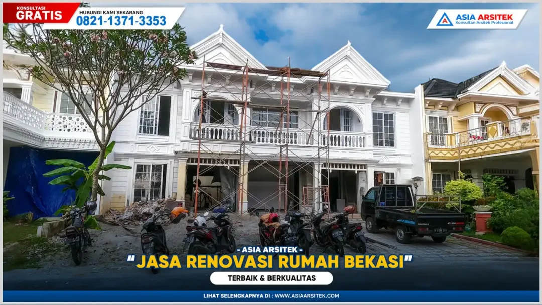 Jasa renovasi rumah Bekasi terbaik dan berkualitas dengan hasil rapi dan pengerjaan tepat waktu