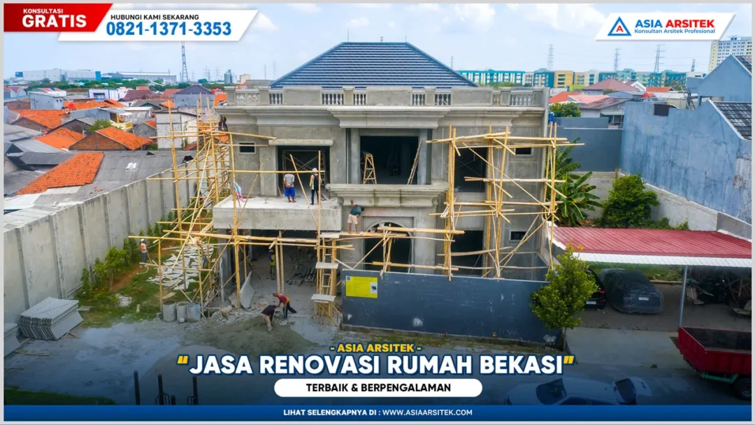 Jasa renovasi rumah Bekasi terbaik dan berpengalaman dengan hasil berkualitas dan pengerjaan tepat waktu
