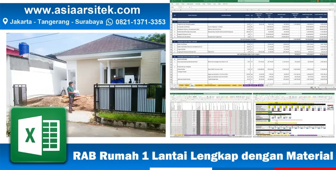 RAB Rumah 1 Lantai Tangerang