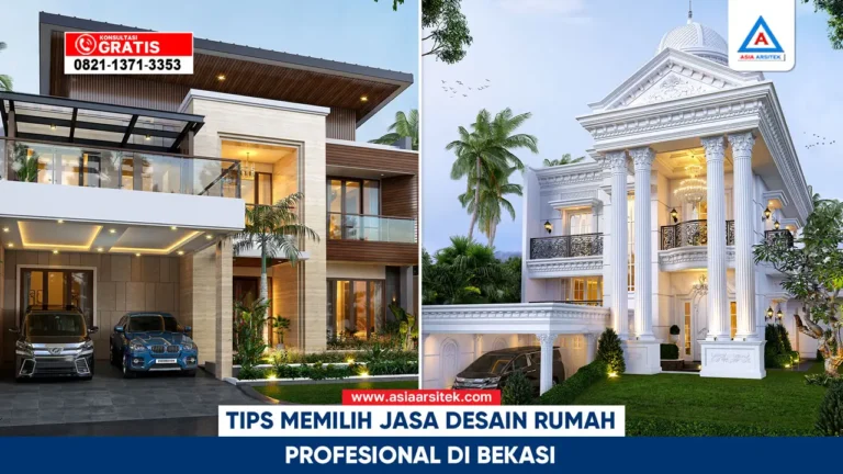 Jasa desain rumah profesional di Bekasi dengan hasil desain fungsional dan estetis