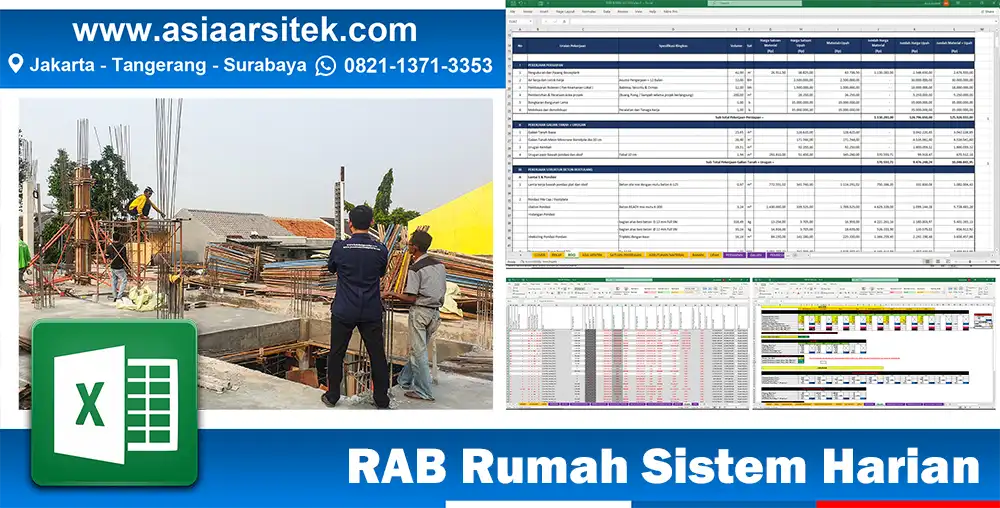 RAB Rumah Sistem Harian Tangerang