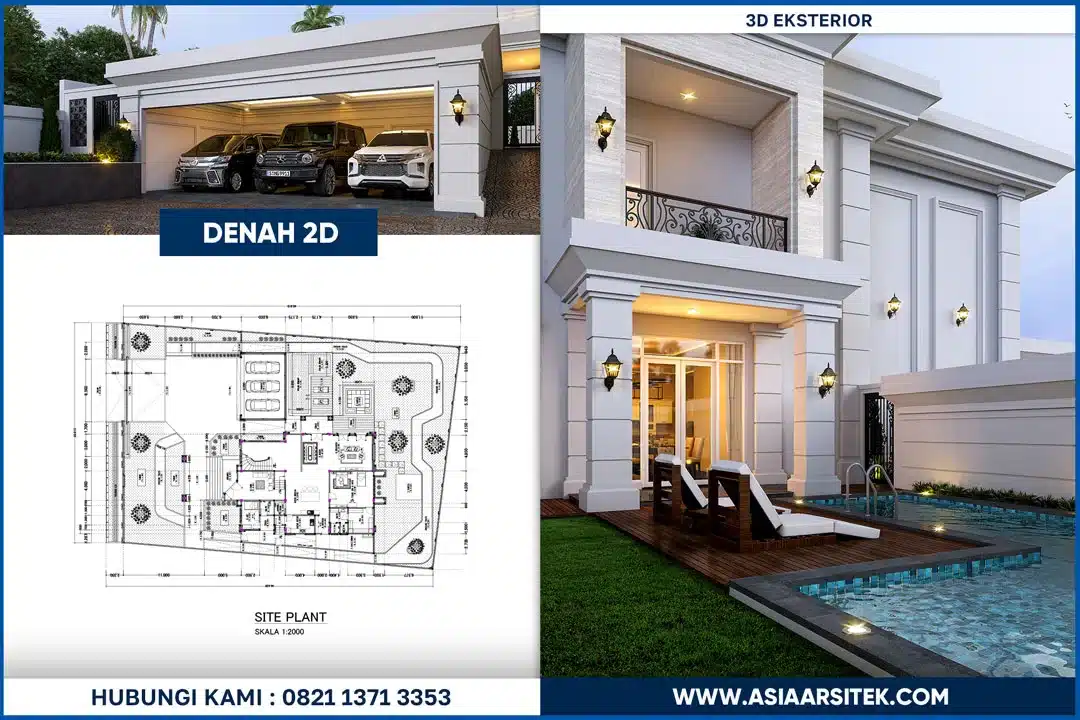 Jasa desain arsitek Bekasi ahli dan berkualitas untuk desain rumah modern, klasik, dan minimalis