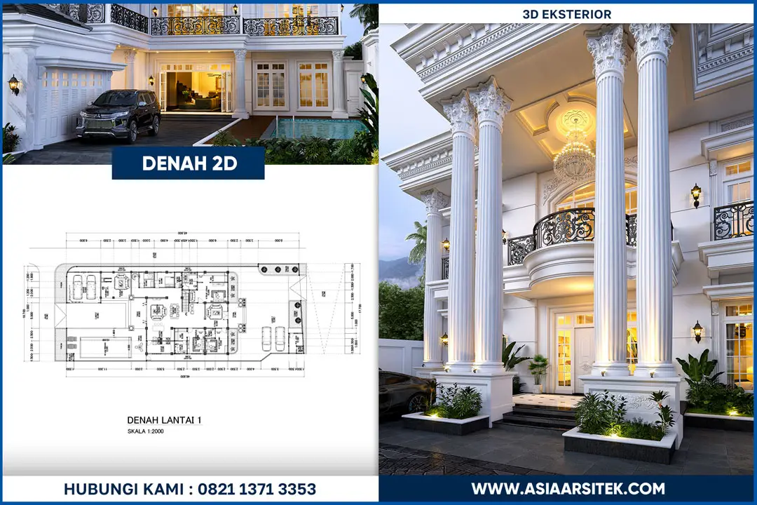 Jasa desain arsitek Bekasi profesional dan terpercaya dengan hasil desain rumah elegan dan presisi