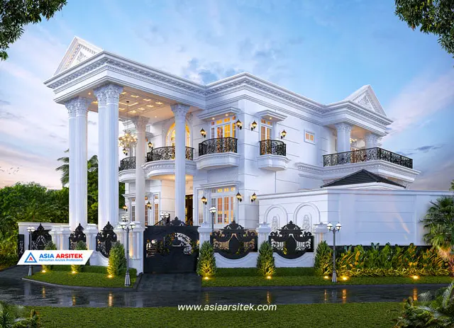Harga Biaya Jasa Arsitek Terbaru Desain Rumah Mewah Klasik Asia Arsitek