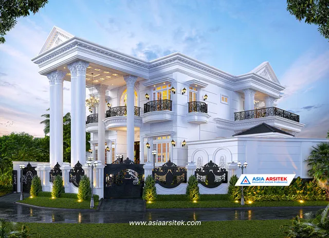 Jasa Arsitek Depok Jawa Barat Desain Rumah Mewah Klasik Bpk LMN