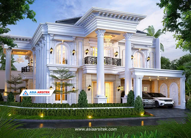 Jasa Arsitek Depok Jawa Barat Desain Rumah Mewah Klasik Ibu SR