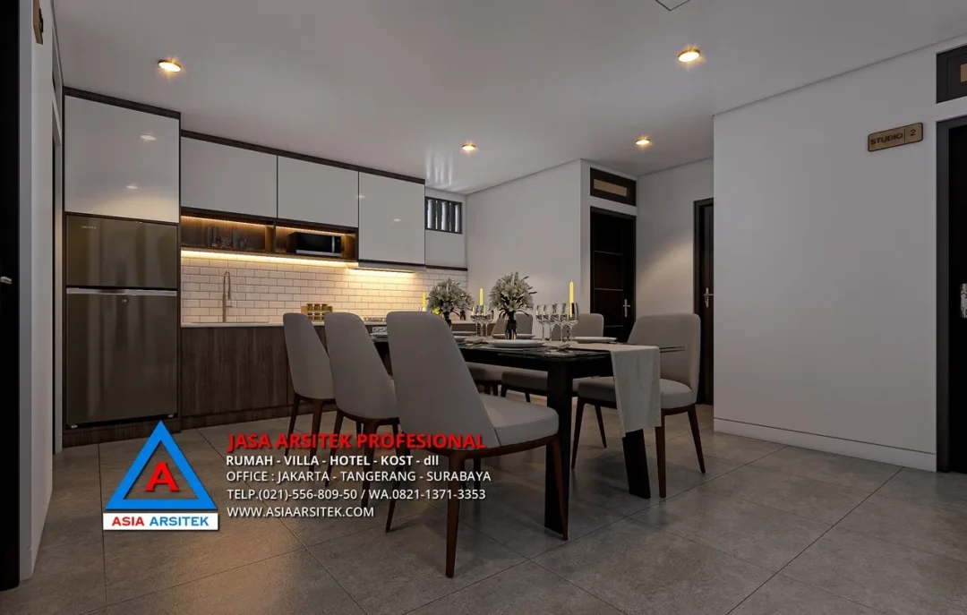 ruang makan bersama Jasa Arsitek Desain Rumah Kos Kosan 4 Lantai di Limo Depok, jasa desain rumah kost, contoh desain kos kosan, contoh desain kos kosan minimalis, contoh desain kos kosan sederhana, contoh desain rumah kost, contoh desain rumah kost 2 lantai, desain bangunan kost minimalis, asia arsitek jasa arsitek desain rumah villa kost hotel, arsitek rumah kost,
