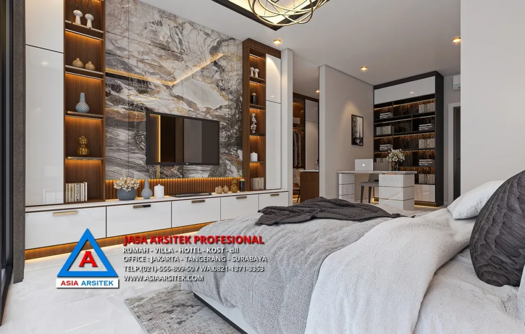 kamar utama Berikut adalah tampak depan rumah.