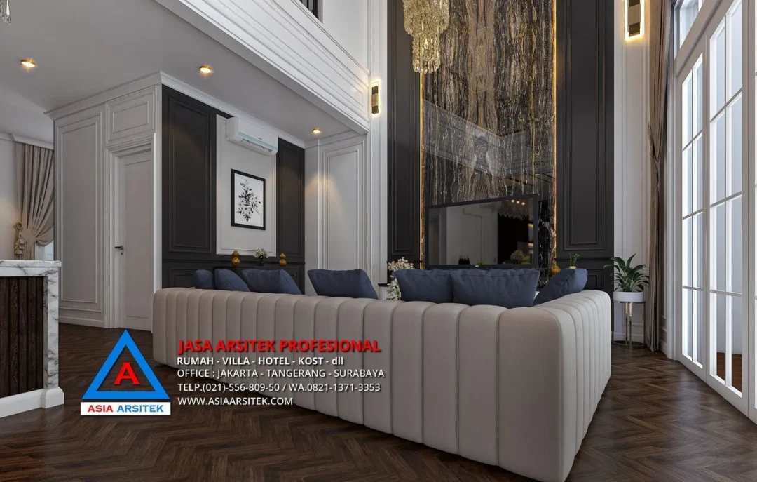 ruang keluarga Jasa Arsitek Desain Rumah Mewah Tropis 3 Lantai di Cilandak Timur Jakarta Selatan, Jasa Desain Rumah, jasa arsitek rumah, jasa desain arsitek, jasa desain interior, harga jasa desain rumah, harga jasa arsitek rumah, harga jasa arsitek per m2, jasa desain rumah gratis, jasa desain rumah murah, jasa desain rumah dan rab,