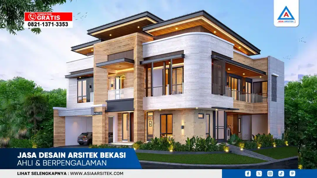 Jasa desain arsitek Bekasi ahli dan berpengalaman untuk desain rumah klasik, modern, dan tropis