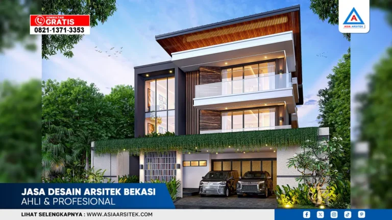 Jasa desain arsitek Bekasi ahli dan profesional untuk desain rumah elegan dan fungsional"